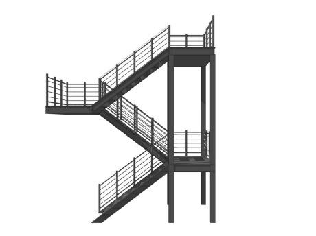 钢楼梯SU模型