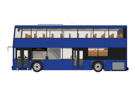 双层公交车SU模型