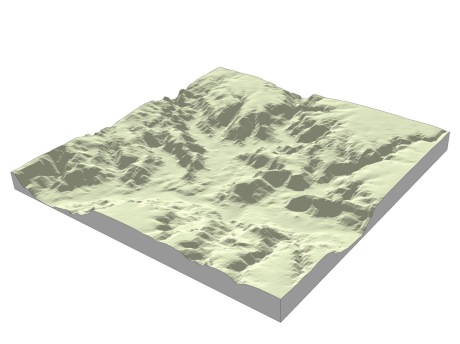 地形SU模型