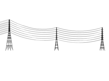 高压电缆输电塔SU模型