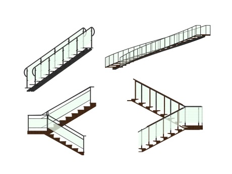 楼梯组合SU模型
