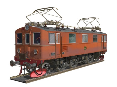 复古火车SU模型