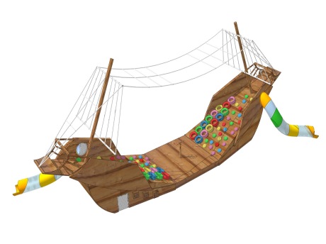 儿童海盗船SU模型