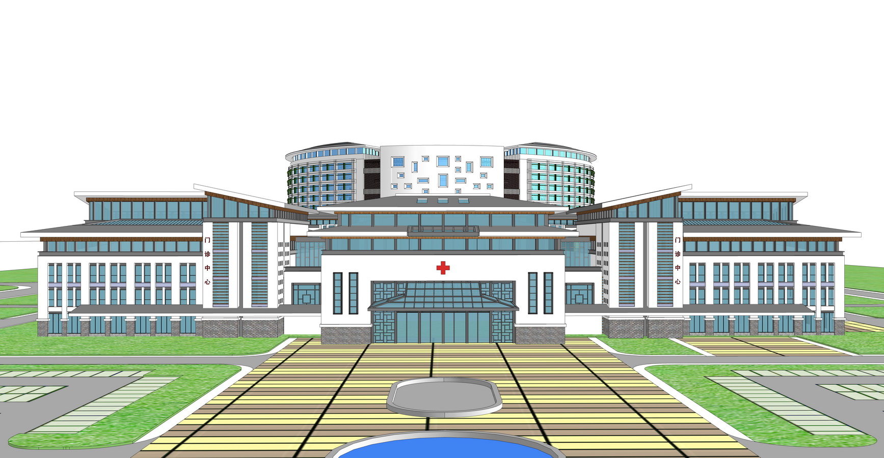 中式医院su模型