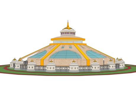蒙古包SU模型