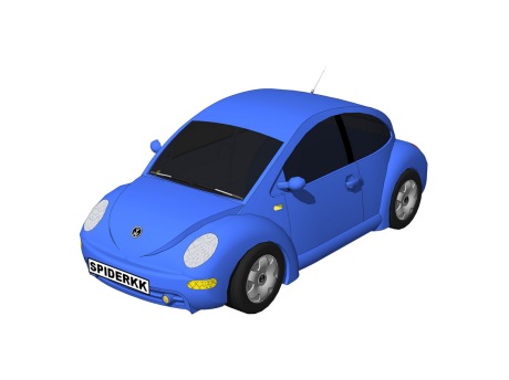 甲壳虫汽车SU模型