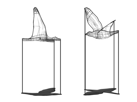 铁艺飞鸟饰品摆件SU模型