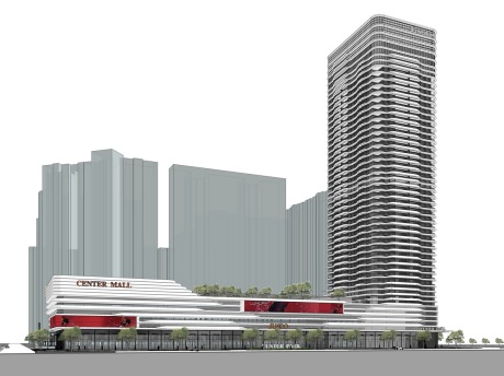 深圳中洲中央公园商业综合体SU模型