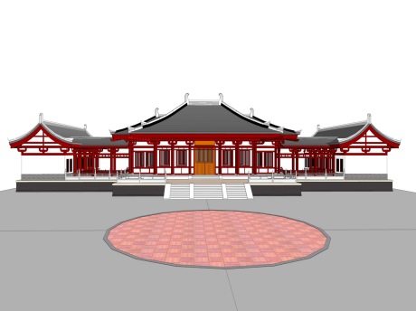 蔵院古建筑SU模型