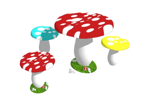 蘑菇小品SU模型