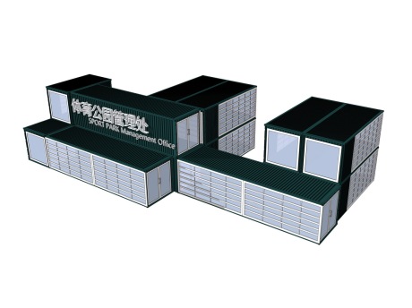 集装箱建筑SU模型