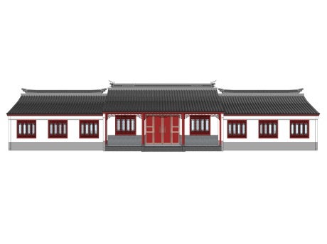 中式门厅SU模型