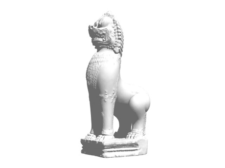 中式石狮子SU模型