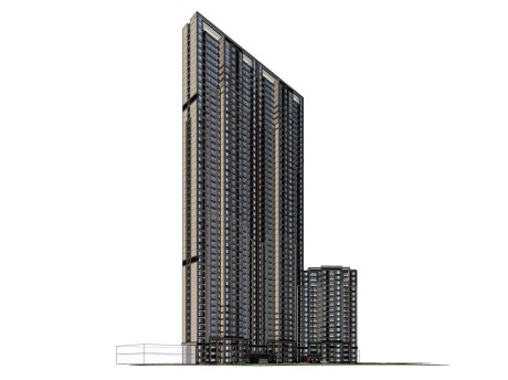 新亚洲公寓SU模型