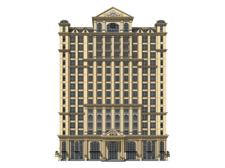 欧式酒店SU模型