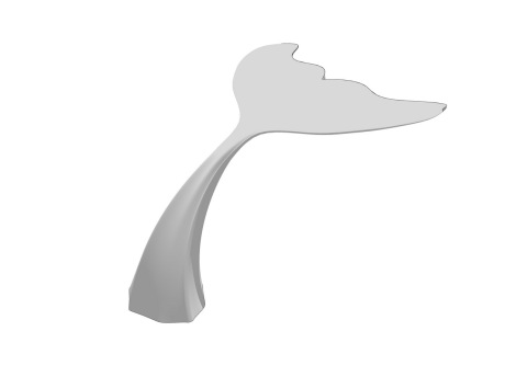 鱼尾雕塑SU模型