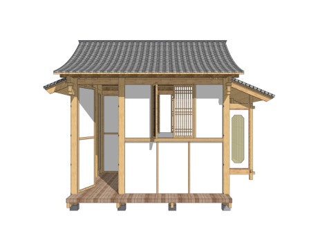 日式木屋SU模型