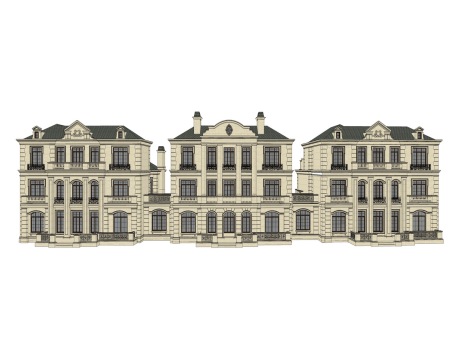 法式别墅SU模型