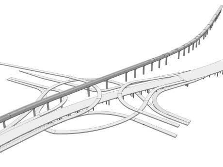 高架桥SU模型