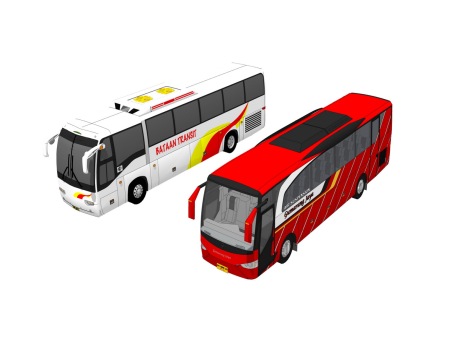 客车巴士SU模型