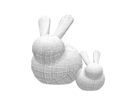 兔子雕塑SU模型