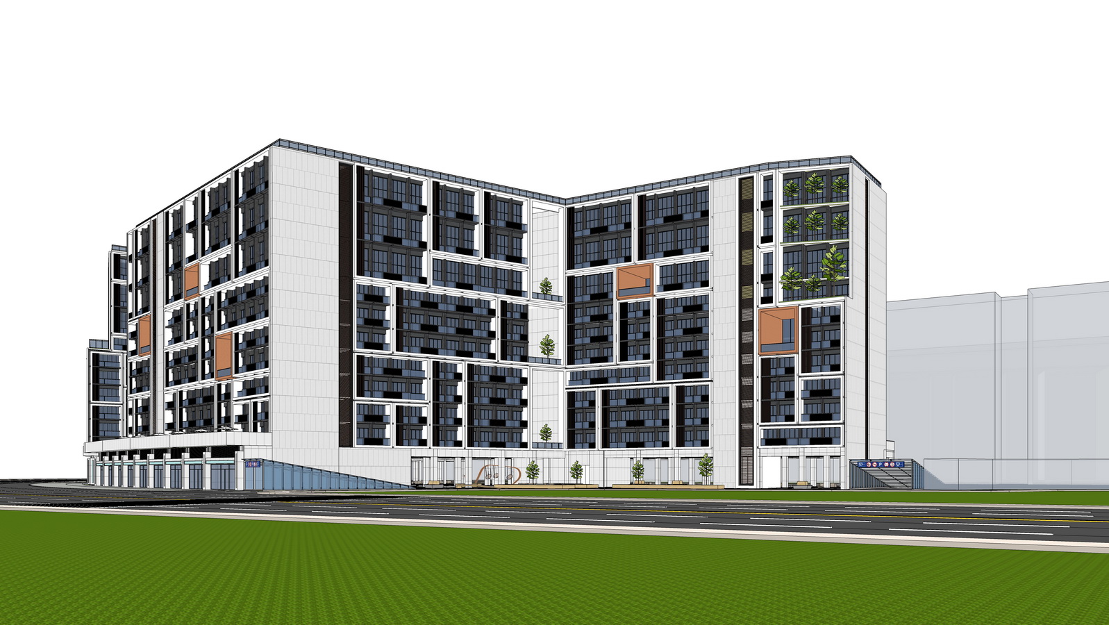 现代公寓su模型