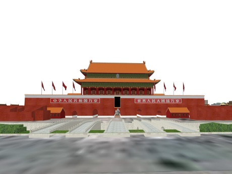 北京故宫紫禁城天安门广场SU模型