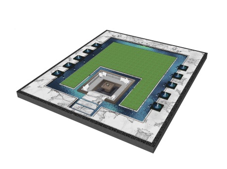 新中式水景SU模型