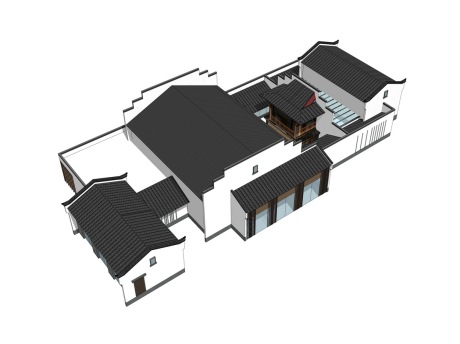 古建戏院SU模型