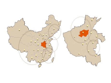 现代中国地图挂件SU模型