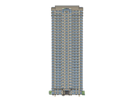 绿地苏州科技城高层住宅SU模型