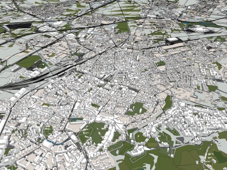 超级城市规划SU模型