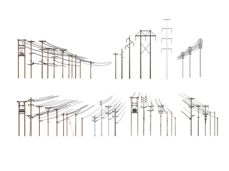 电线杆SU模型
