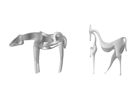 抽象马雕塑SU模型