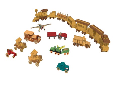 儿童玩具车组合SU模型
