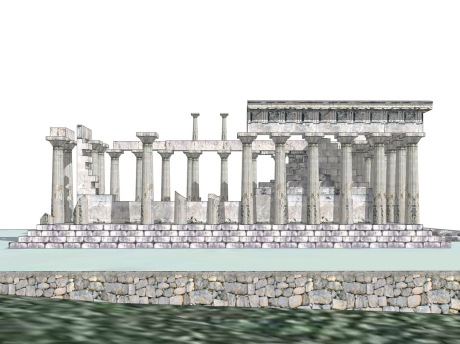 雅典娜神殿SU模型