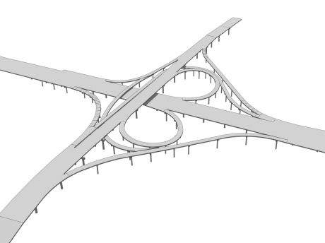 高架桥SU模型