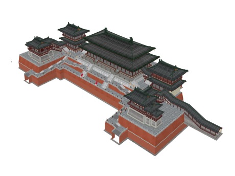 大明宫含元殿古建宫殿SU模型