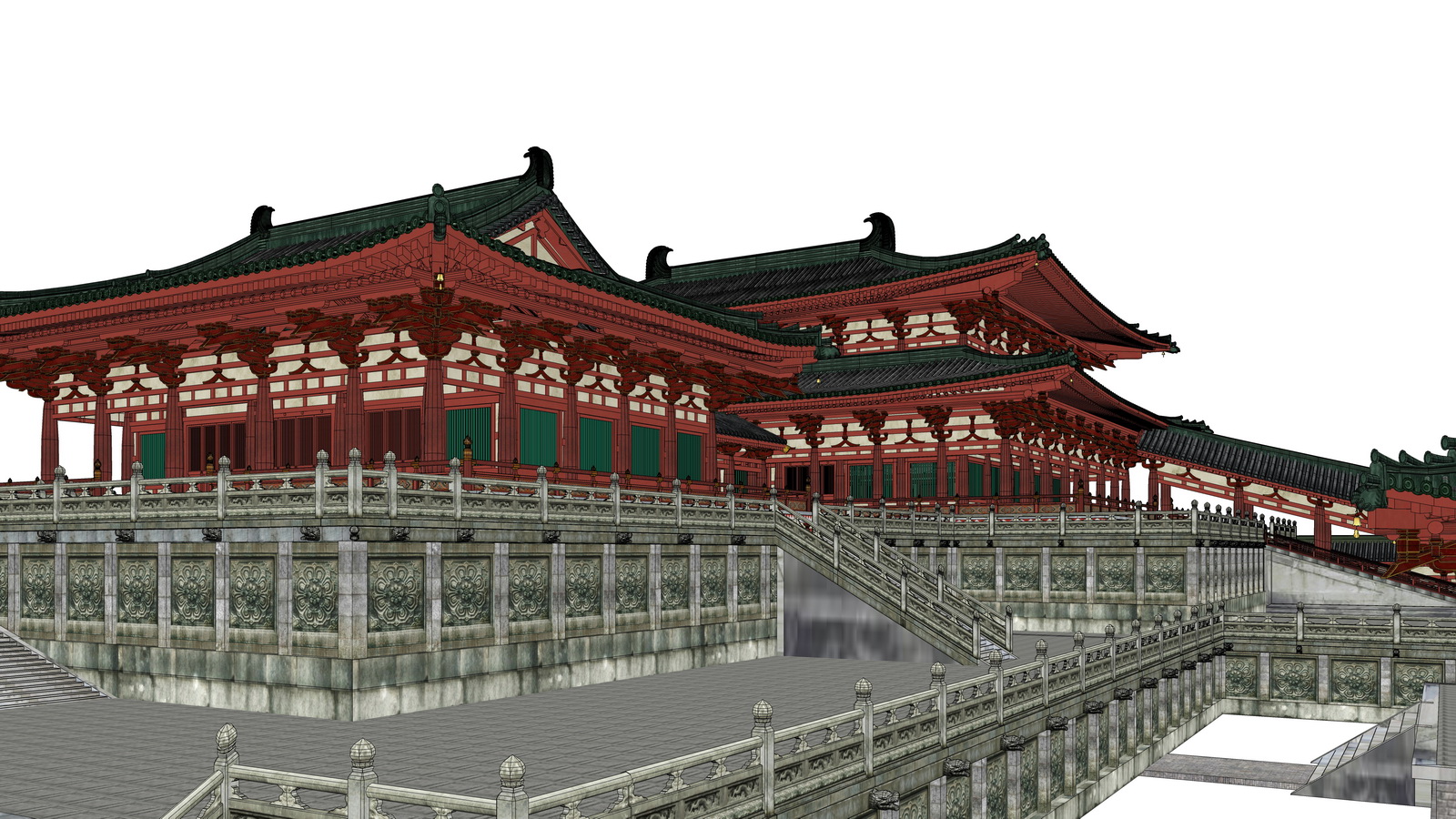 大明宫紫辰殿古建宫殿su模型