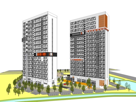 现代公寓SU模型