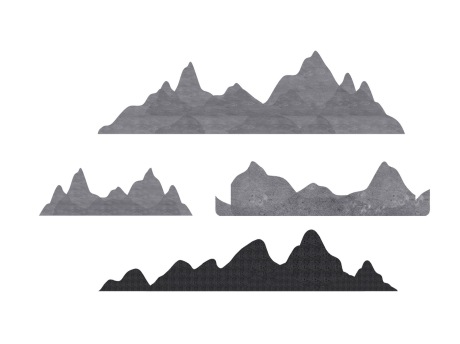 中式片石假山SU模型
