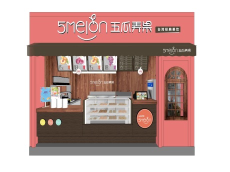 奶茶店SU模型