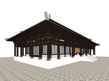 中式宫殿SU模型