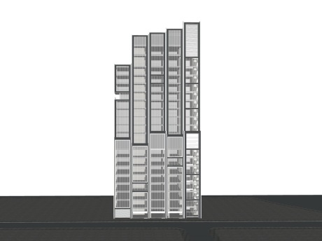 现代办公楼SU模型