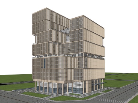 现代高层办公楼SU模型