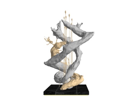抽象水景雕塑SU模型