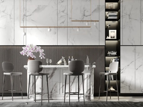 现代厨房SU模型