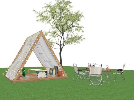 露营帐篷SU模型