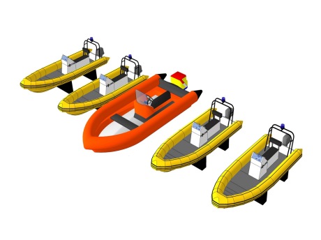汽艇SU模型