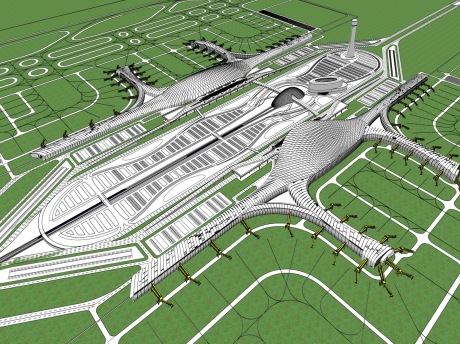 机场SU模型